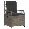 VidaXL Ensemble à manger de jardin et coussins 7 pcs gris rotin 3262996