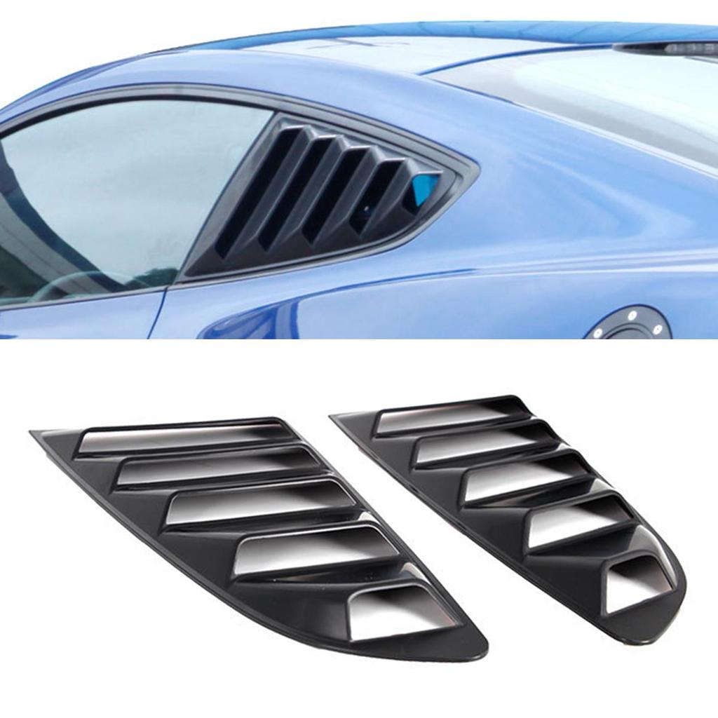 Hintere Seitenfenster-Jalousien Sonnenschutzabdeckung für Mustang 2015-2021