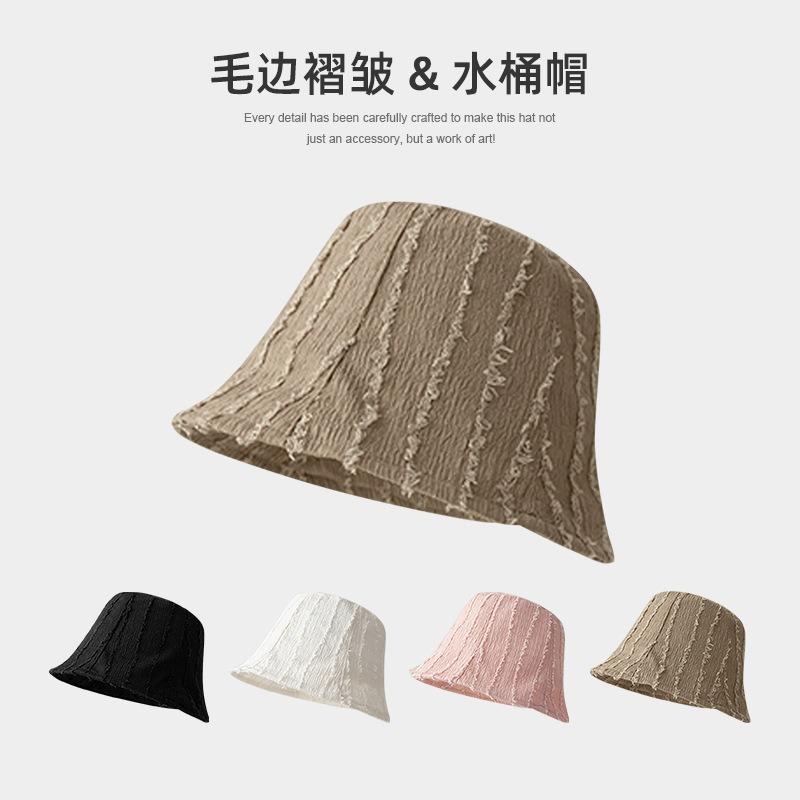 Mountain Wasteland Wind~ Spring and Autumn Fisherman's Hat Children's Temperament Street Personality Versatile Thin Bucket Hat Straight Hat