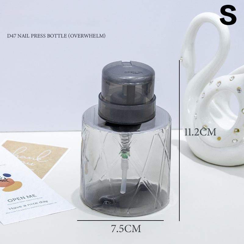 Nail Refillable Bottles Empty Press Pump Dispenser Nail Art Polish Remover Cleaner Makeup Bottle Manicure Tool