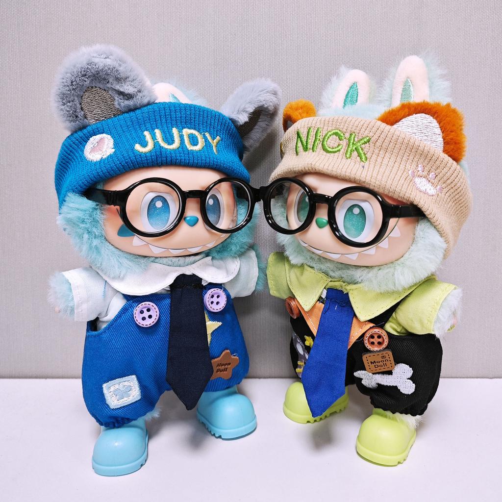 Nye Labubu Dukke Klær Slips Stjerne Bein Jumpsuit Serie Motedukke Klær