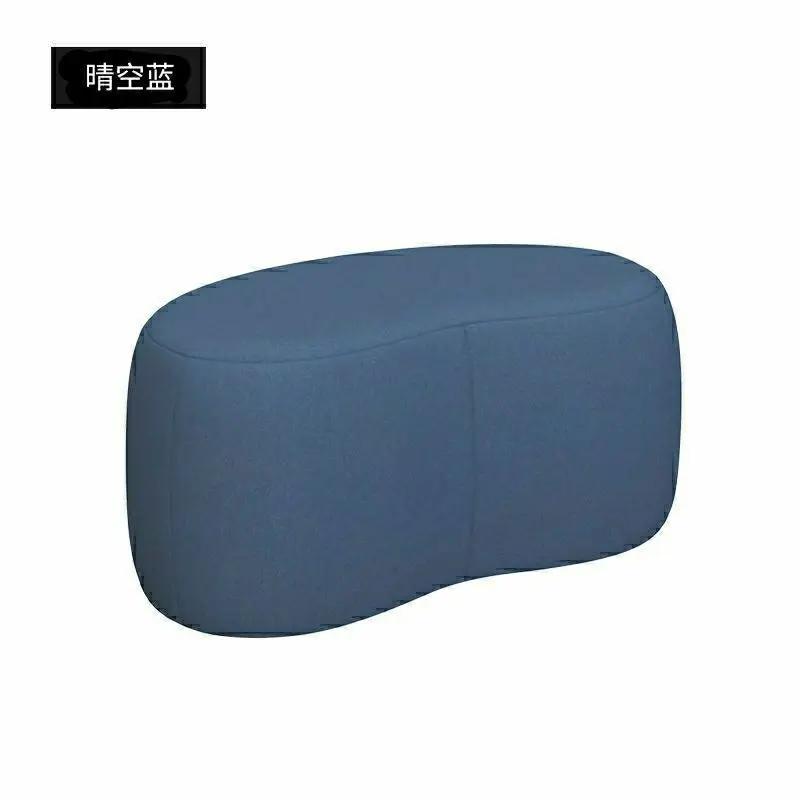 Ottoman Fashion Curved Seat Cushion Dressing Makeup Shoe Stool Pouf Soft Fleece Bench Adutls Baby Kids Gift Home Decor Furniture