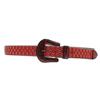 Y2K Punk Rhinestone Sequin Hip Hop Pin Buckle Leather Belt for Women