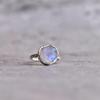 Raw Moonstone Ring Healing Crystal Ring Sterling Silver Bohemian Handmade Ring Raw Gemstone Ring Bridesmaid Gift Gift for Her