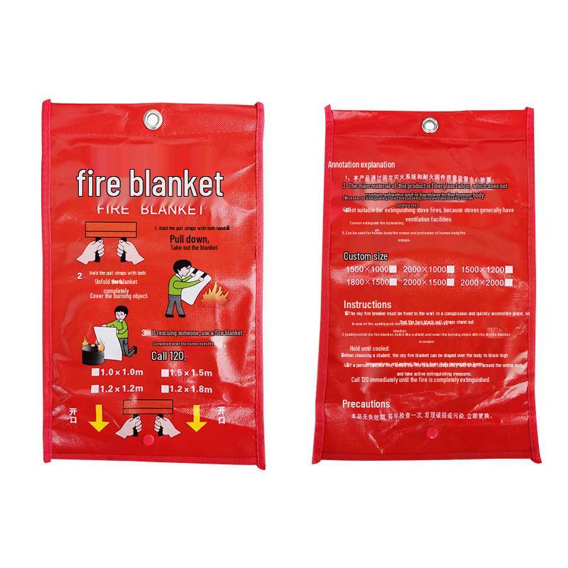 Fireproof Self-Rescue Blanket for Kitchen, Home, Car, and Shop Emergencies
