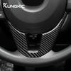 Bilratt Botten för Mazda 3 Axela 2014 2015 2016 LHD RHD Äkta Mjuk Kolfiber Klistermärke Trim Interiörtillbehör