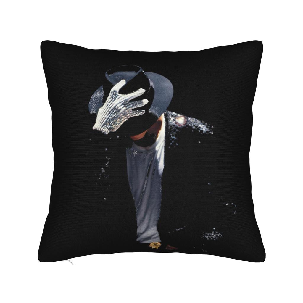 Mj King Of Pop Square Pillow Case Polyester Decorative Pillow Pillowcover Home Decor