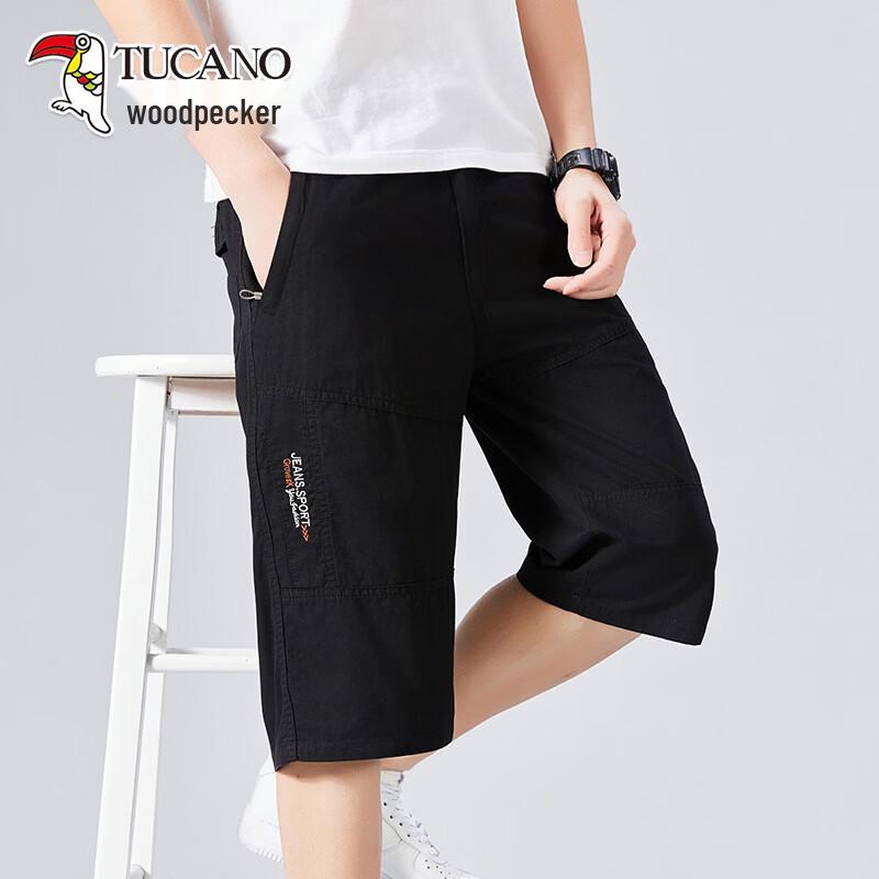 TUCANO Men s Summer Cotton 3/4 Length Casual Shorts 6XL