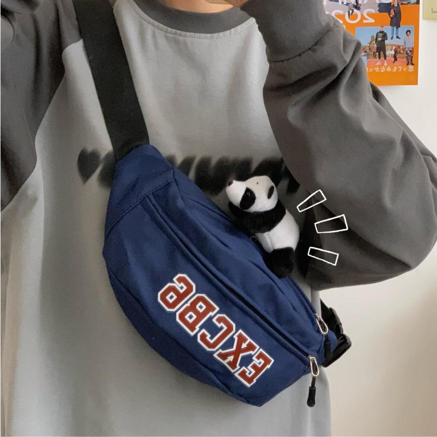 Стильная поясная сумка для мужчин и женщин ретро-сумка через плечо с надписью Red Letter студенческая сумка через плечо модная сумка 3260₽