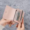 New Fashion Vintage Solid Color Short Wallet Portable Bifold Multi-functional Coin Purse Women's Credit Card Holder Small Wallet