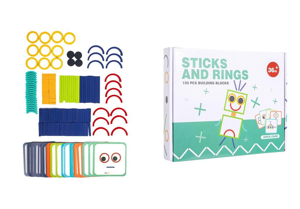 Creative Circle Wooden Puzzle Toy for Ages 3-6: Early Education Building Blocks