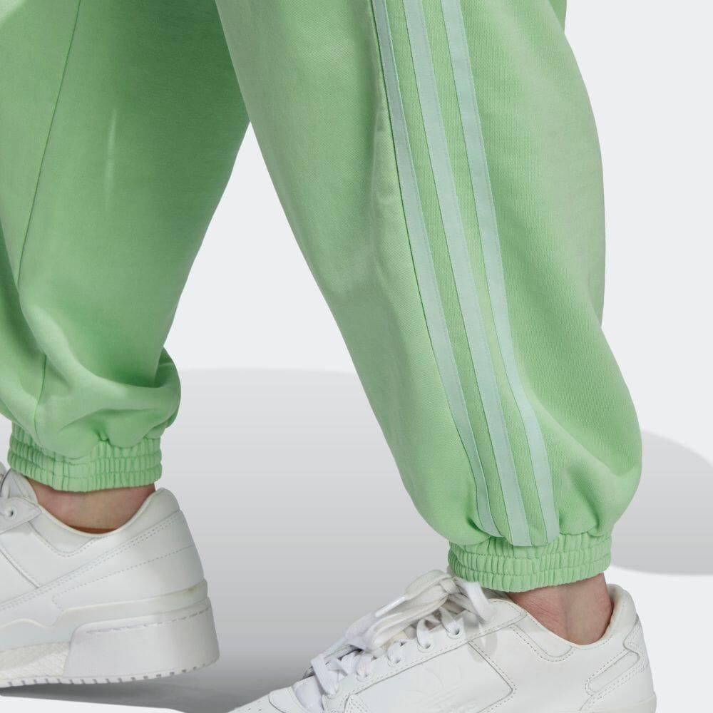 Adidas Originals Trefoil Logo Embroidered Side Stripe Joggers Women Joggers Mint-Green IP7138