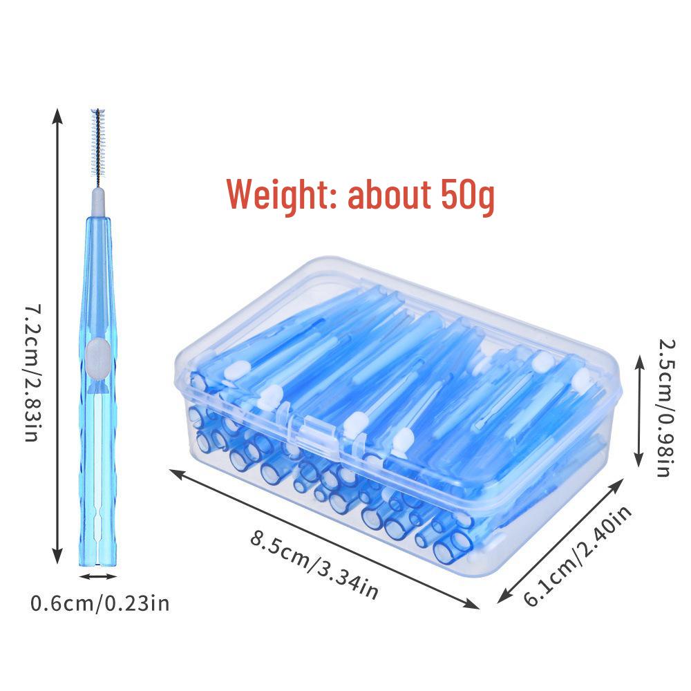 Orthodontic Interdental Brush - 40 Disposable Pieces for Braces and Tooth Gap Cleaning