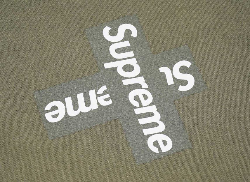 Supreme Cross Box Logo Tee Olive