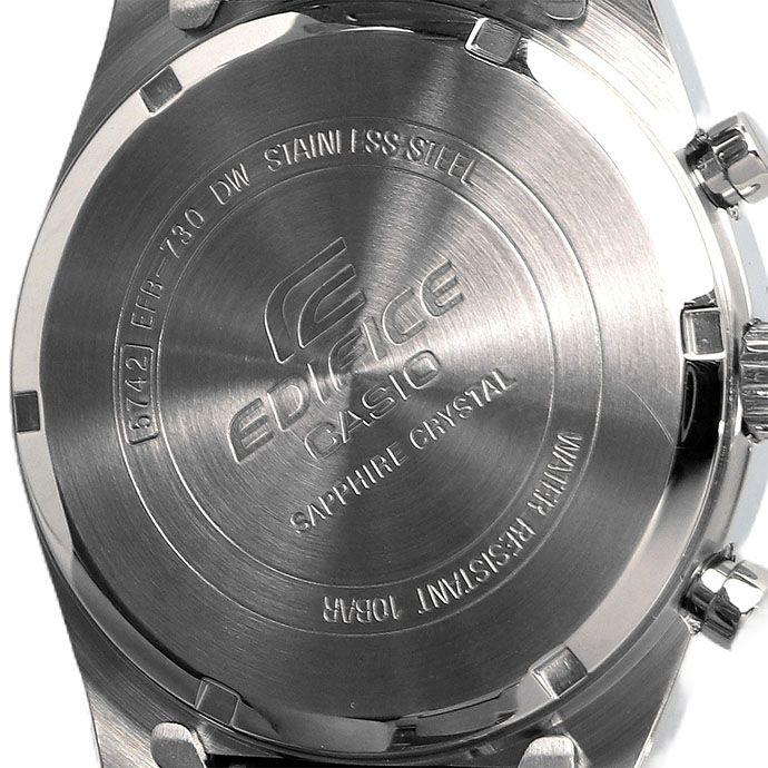 Used EDIFICE Watch CASIO Chronograph Sapphire Glass Black Men's EFB-730D-1AV Overseas Model [Parallel Import]