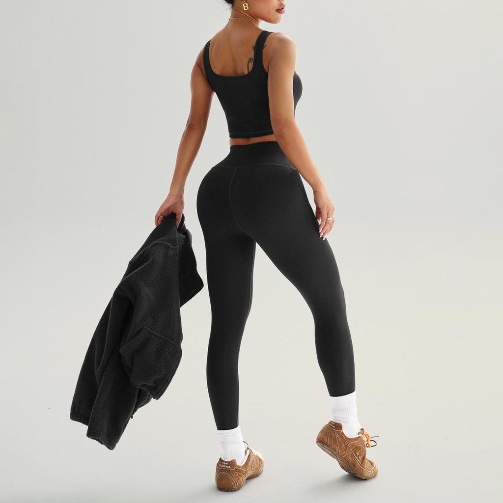 Spring & Autumn Slimming Women's Fitness Pants: Figure-Flattering Three-Piece Set for Outdoor Running & Training