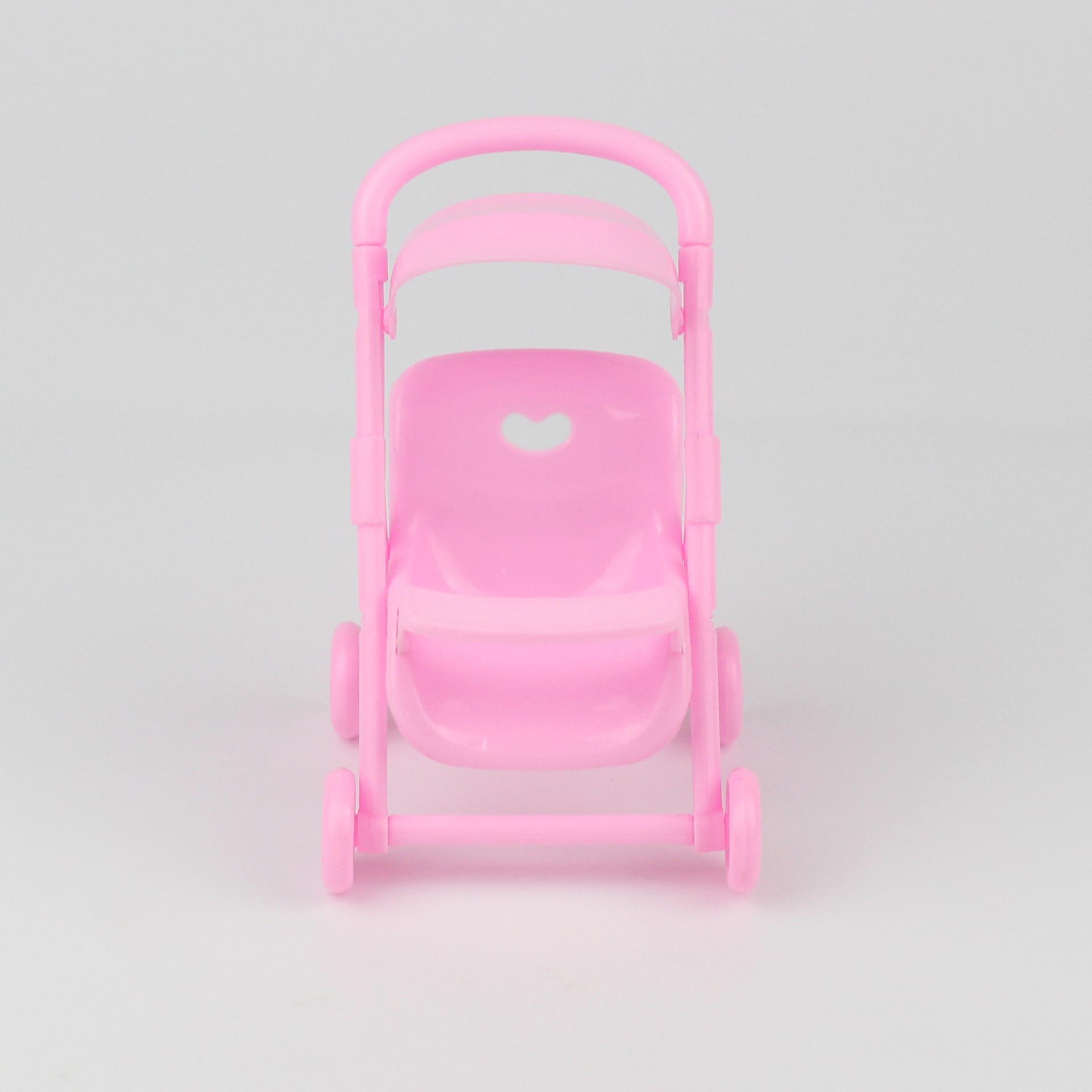 Пластиковая игрушечная коляска для куклы Барби — фото 5