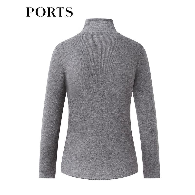 PORTS Women's Mock Two-Piece Slim Fit Turtleneck Sweater