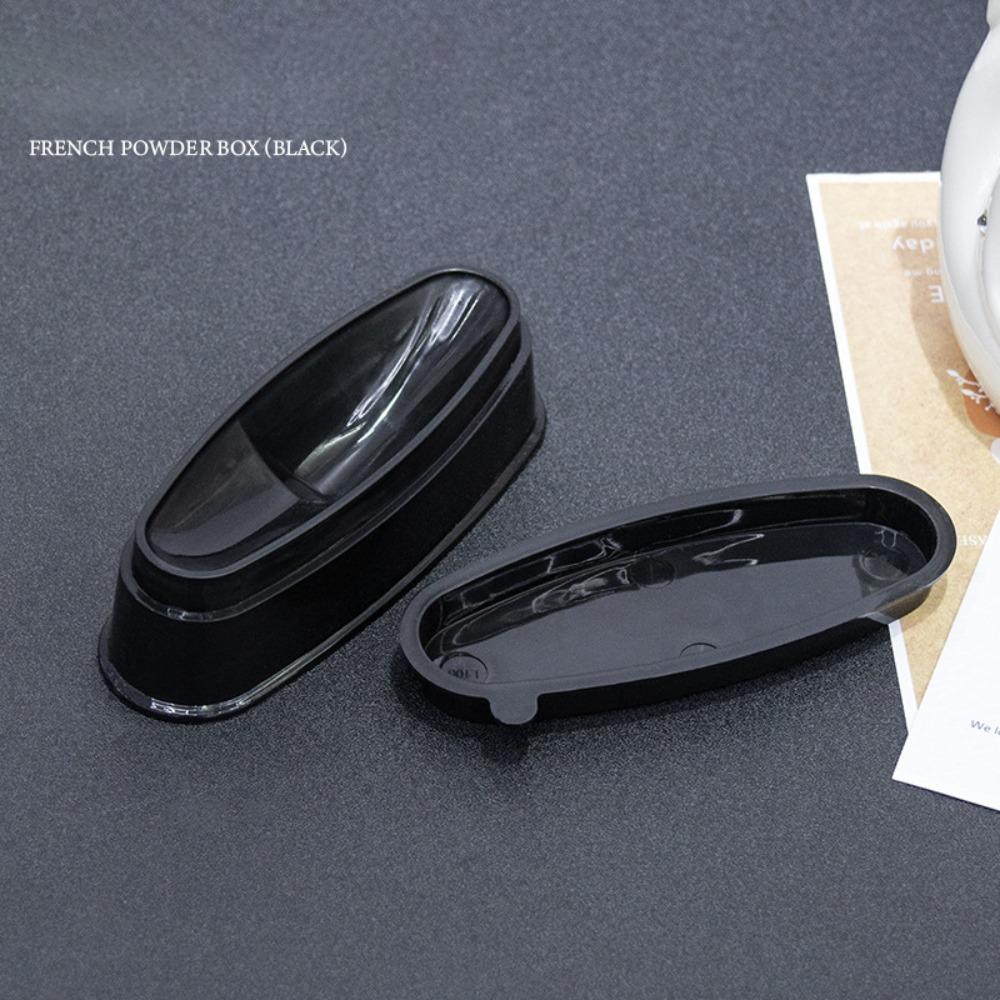 Reusable Nail Dip Container Ergonomic Dipping Powder Trays Dipping Powder Tray Manicure Accessory чёрный