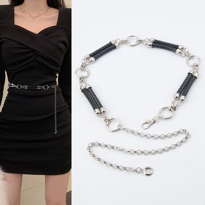 Metall Hummerverschluss Taillenkette für Damengürtel, um sie schlank und elegant aussehen zu lassen und vielseitig für Damenmode Kleiderdekoration