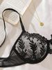 Kajano Sexy Embroidered Multi-color Mesh Lace Push-up Lingerie Set for Women