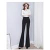 OL Office Workwear Summer High Waist Women's Wide Leg Capris Suit Pants for Women Skinny Flare Pants Woman Trousers Black
