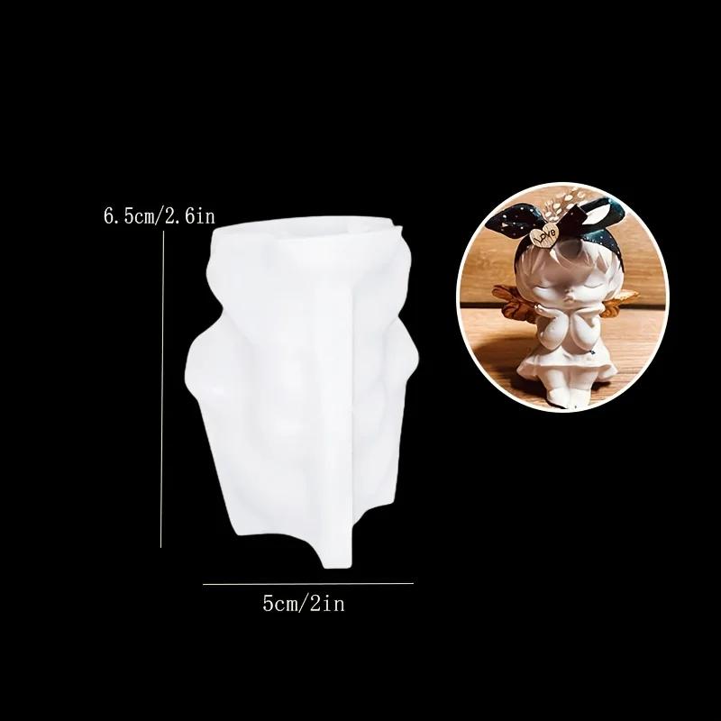 

Top Quality Silicone 3D Angel Candle Mold Candle Making Mould Scented Wax Aromatherapy Mold for Creative Handcraft