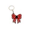 Creative Bow Shaped Keychain Bottle Opener Durable Metal Key Ring Practical Portable Design for Everyday Use and Easy Carrying