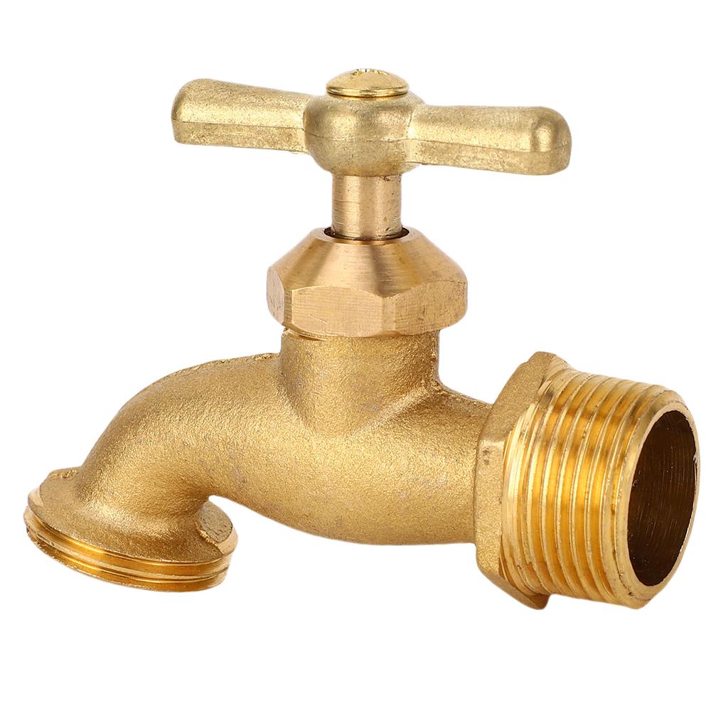 Irrigation Hose Bibb G3 4in Bent Nose Garden Valve Brass Plumbing Fitting for Residential and Commercial Applications