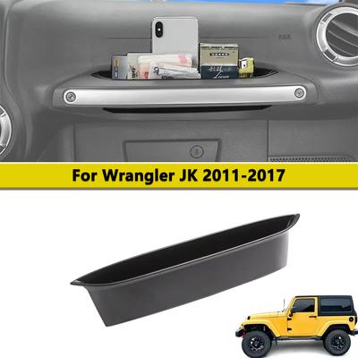 Front Passenger Handle Grab Tray Storage Box For Jeep Wrangler JK 2011-2017 Interior Storage Organizer Parts Accessories ABS