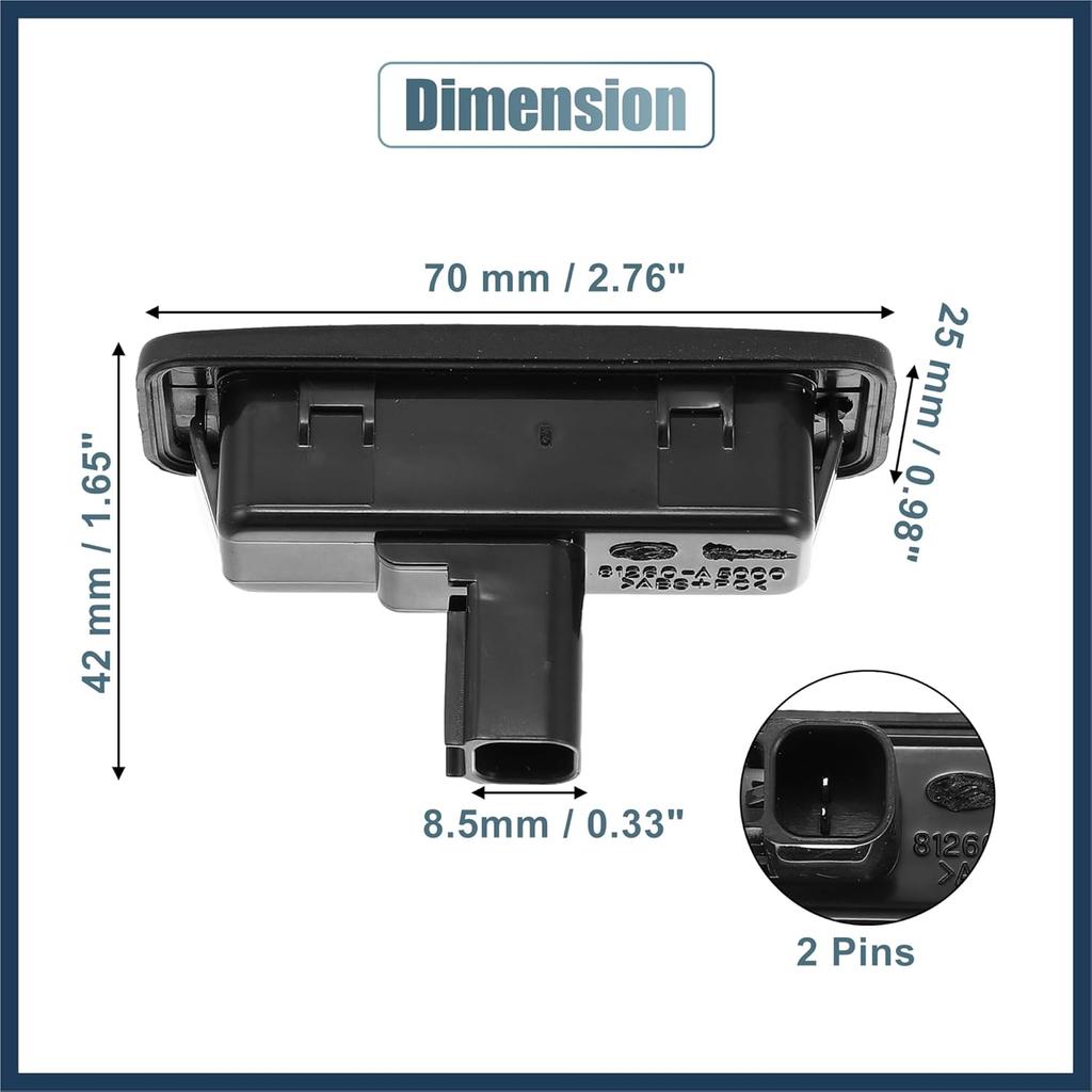 81260-A5000 Trunk Tailgate Handle Release Switch Rear Door Hatch Liftgate Latch Button Switch for Hyundai Elantra GT 2013-2017 Black Stylish Design