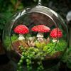Courtyard Garden Mushroom Set Luminous Design Home DecorationFlower Bed Mushroom, Outdoor