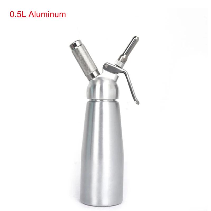 

0,5 л/1 л профессиональный пистолет для взбивания сливок из нержавеющей стали 304/алюминия, дозатор масла, кофе, инструменты для выпечки, десертов, тортов, сделай сам