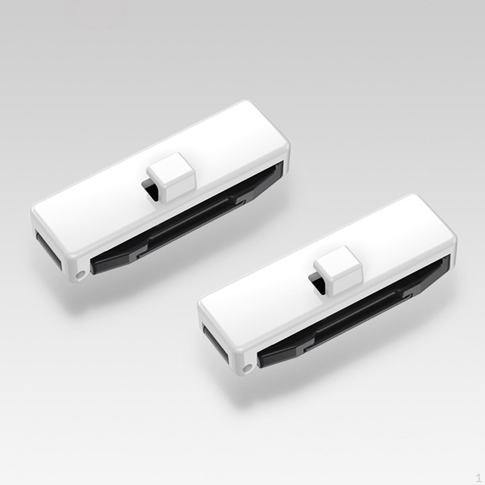 

2 Pieces Seat Belt Adjuster Improve Driving Comfort Universal Seatbelt Clips black білий