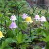 Beautifully Crafted Flower 9Pieces Quality Resin Orchids Garden Stakes Decorations for Indoor Outdoor Decoration