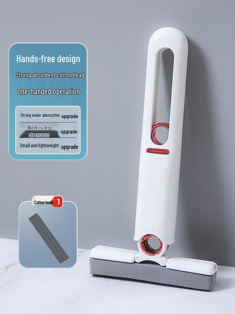 Compact Absorbent Sponge Mop: Handheld, Hands-Free, Multi-Purpose Cleaner for Desktops, Bathrooms, Tables, and More.