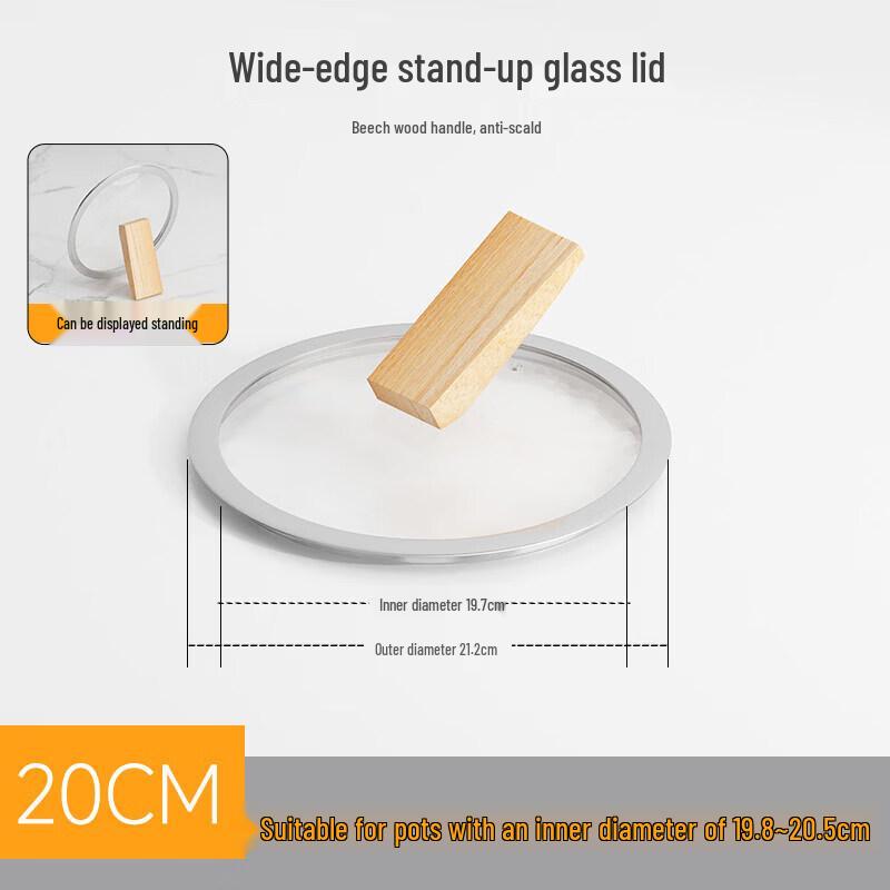 Qiwei Household Glass & Stainless Steel Universal Pot Lid
