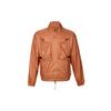 SS22 Solid Zip-Up Stand Collar Jacket Men Outerwear Orange DM1864-872