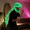 Costume Scheletro di Dinosauro 3D Scheletro di Dinosauro Luminoso nell'Oscurità Peluche Scheletro Carino con Suono Ruggente per Festa in Costume Vestito Cosplay Accessori