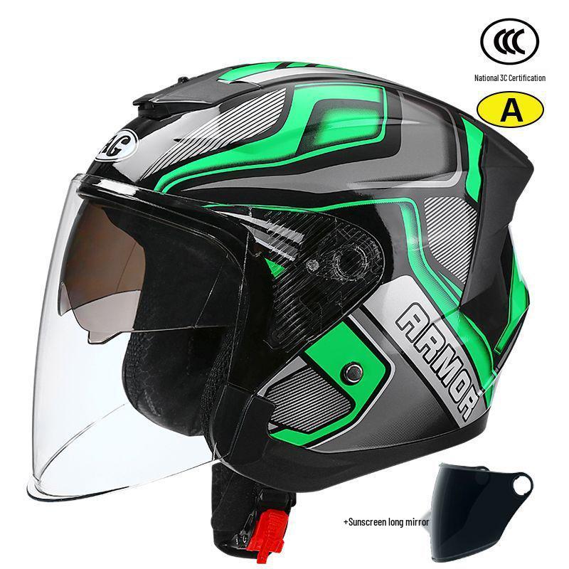 3C Certified Unisex Electric Motorcycle Helmet, All-Season, Winter Warmth