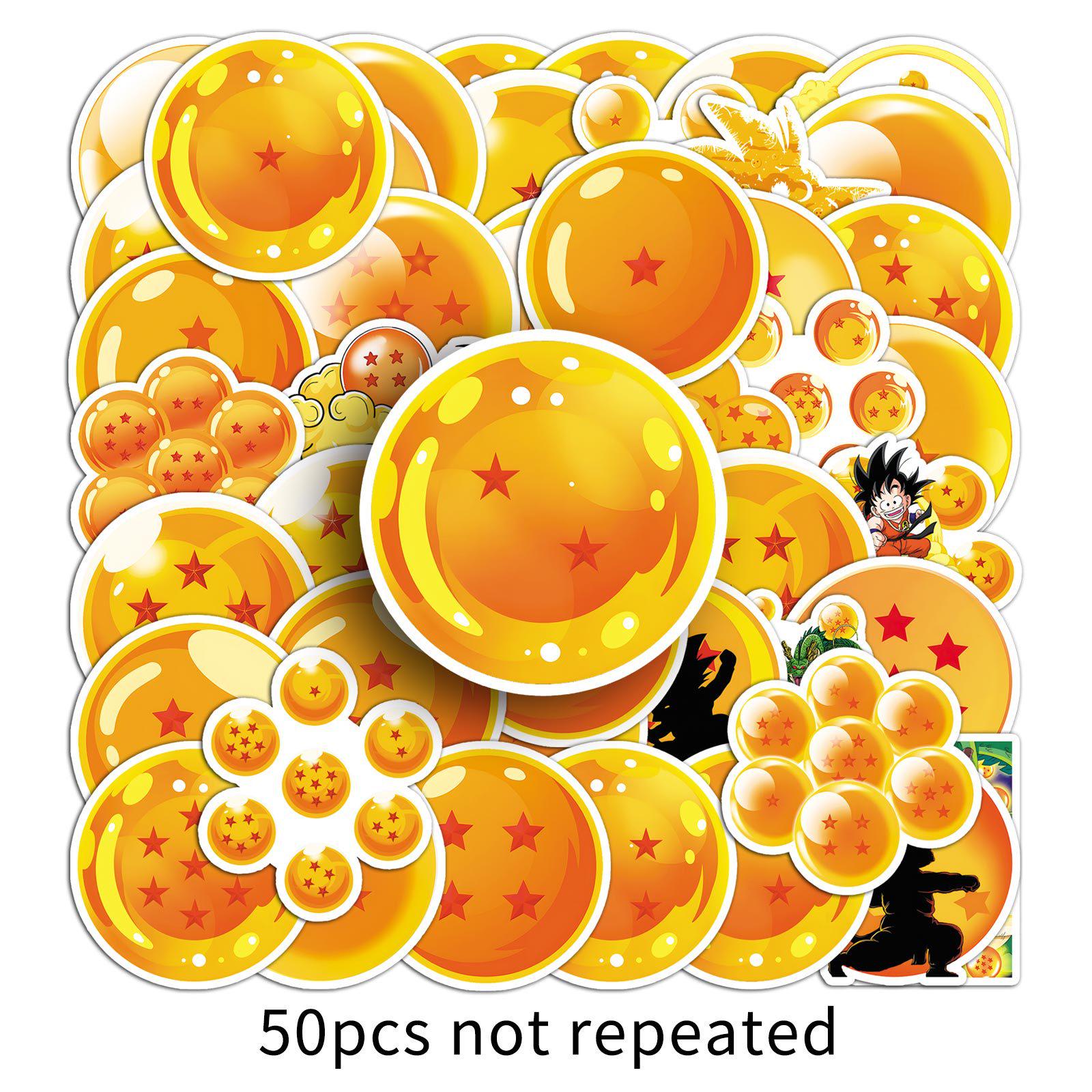 50 Dragon Ball Graffiti Stickers - Cartoon Anime Decoration for Skateboards & Computers