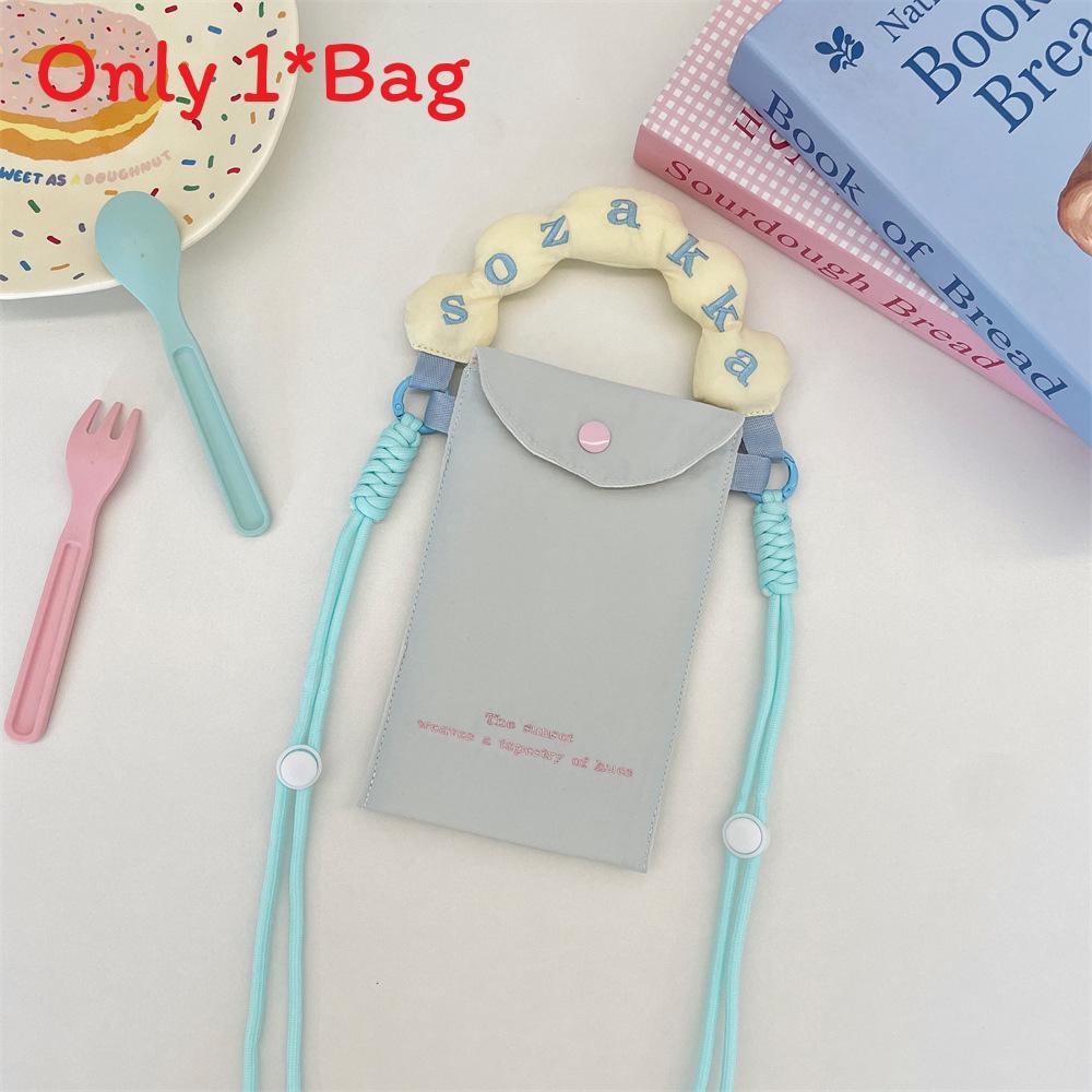 Casual Embroidered Polyester Phone Bag With Snap Closure For Daily Use