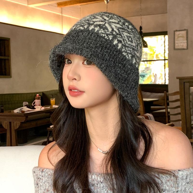 

Осенне-зимние шапки, женские термошапки, высококачественные универсальные вязаные шерстяные шапки, шапки-бини для большого обхвата головы average size