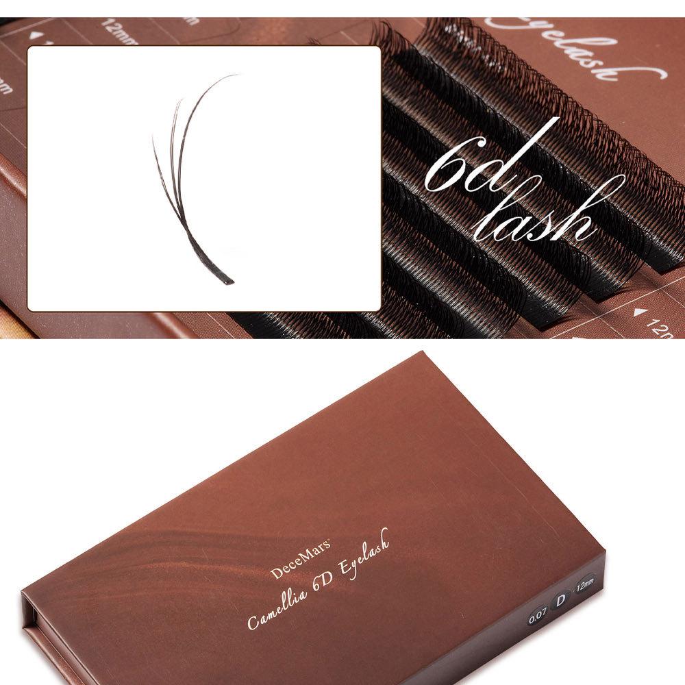 DeceMars Six-Leaf Clover Fox-Eye False Eyelashes - Root-Free Salon Extensions and Grafting.