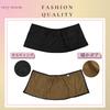 Onion Cross Quilted Wrap 55cm with Warm for Winter Women's Skirt, Long, Padded, Fleece-Lined, Pockets, (M-L, Khaki)