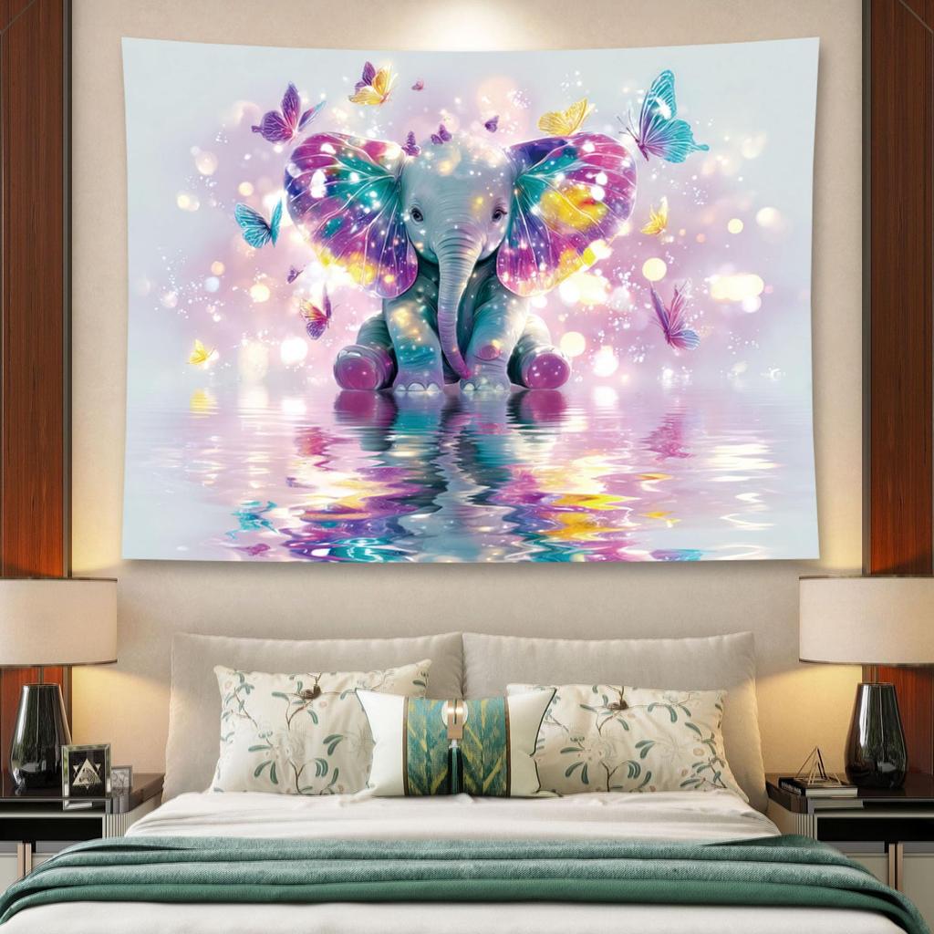 Fantasy Bear Forest Portrait Tapestry Wall Hanging Personalized Animal Background Home Decoration Aesthetics Bedroom Living Room