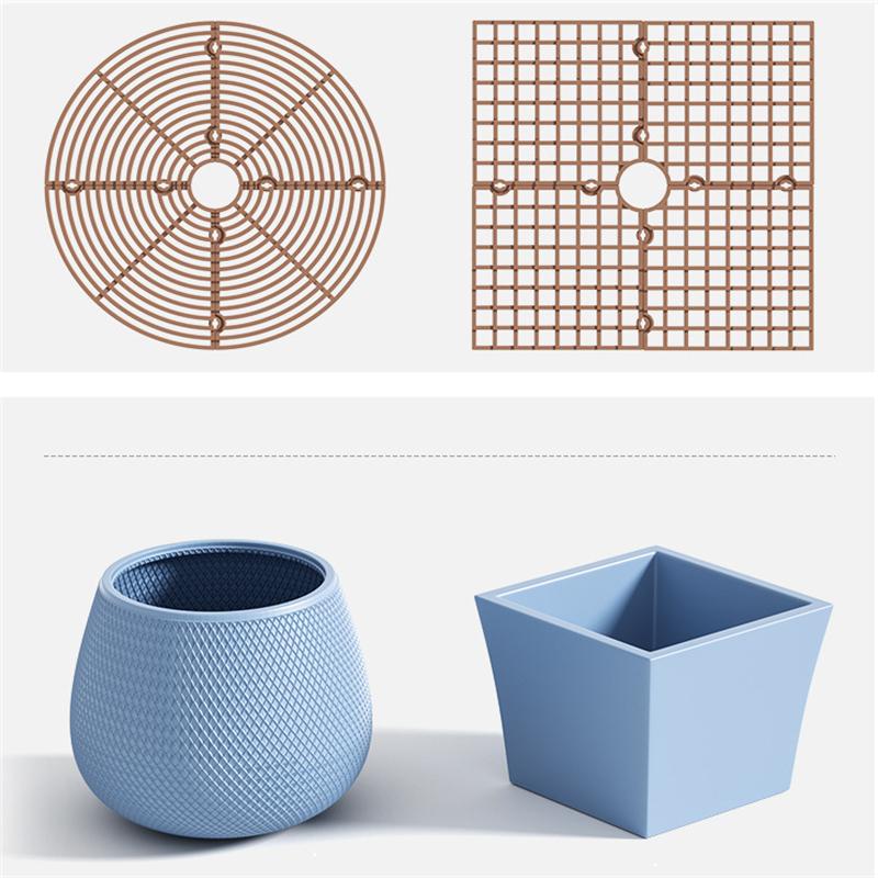 1PC Plant Pot Soil Guard With Nails Plant Pot Grid Flower Pot Cover Baby Safety Mouse Garden Home Plant Protector