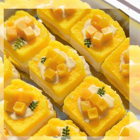 Mango Toast Slow-Rising Squeeze Toy Soft TPR Fidget for Stress Relief Realistic Food-Shaped Decompression Gadget for Kids