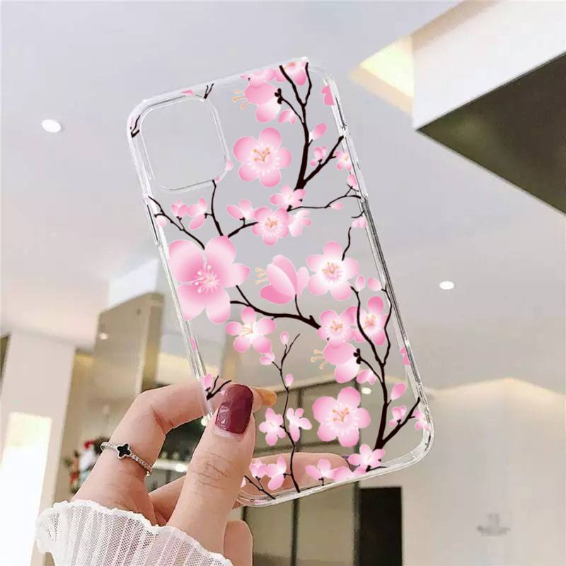 

Чехол для телефона с вишневым деревом Fundas, чехол для Iphone 6 6s 7 8 Plus Xr X Xs 11 12 13 Mini Pro Max iphone 11