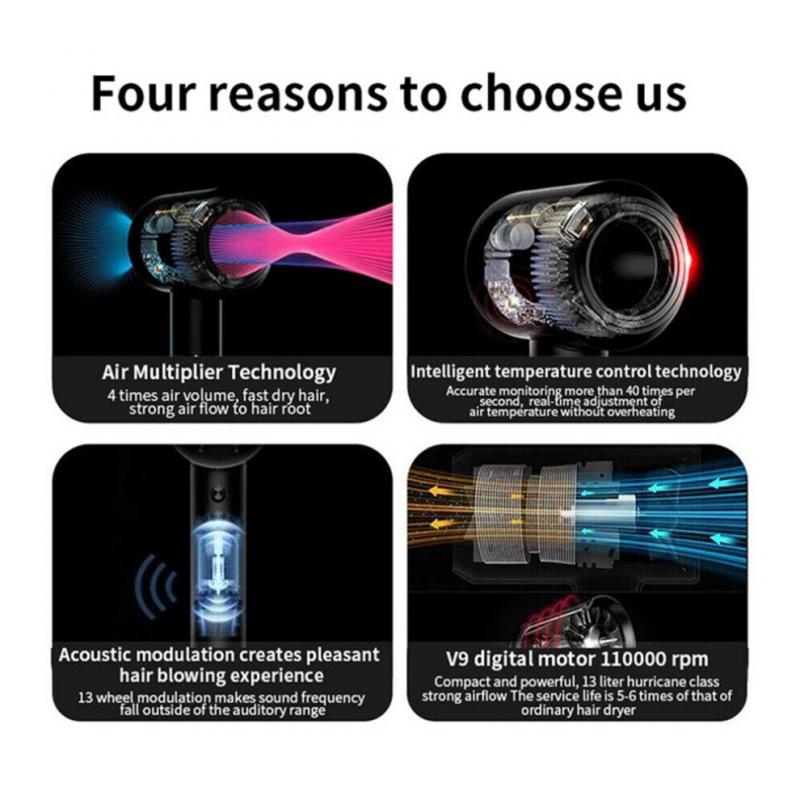 Suszarka do włosów Jonowa Suszarka do włosów Zestaw Fryzura